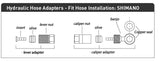 Adapter für hydraulische Bremsrohre geeigneter Shimano BH90