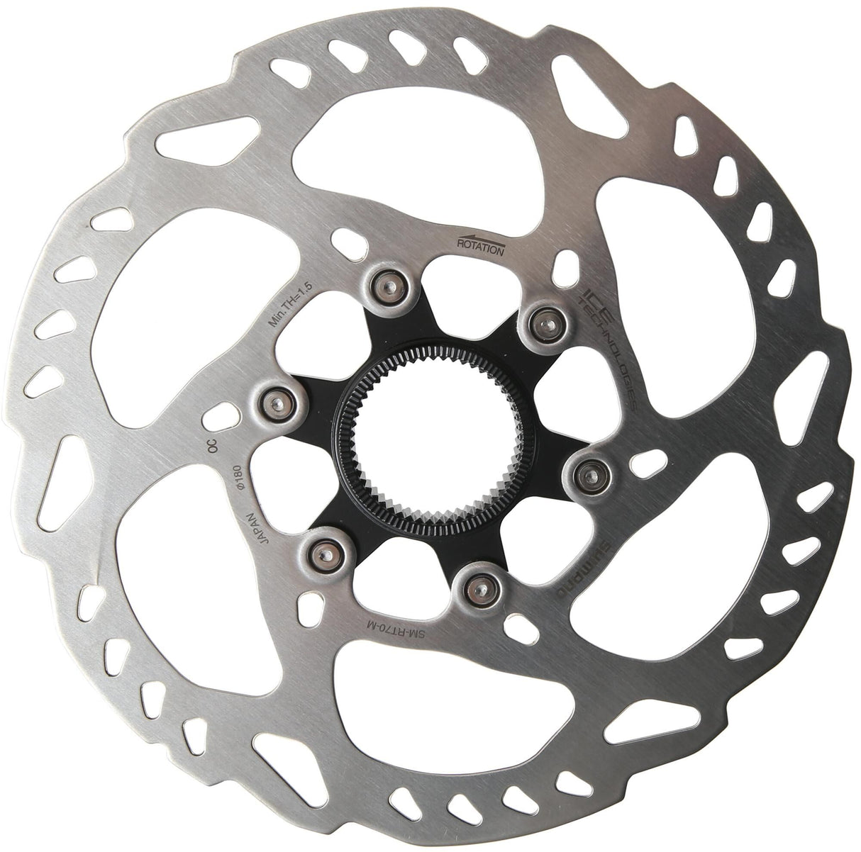 Cale de disque de frein Shimano SLX SM-RT70. Denture intérieure SLX 160 mm