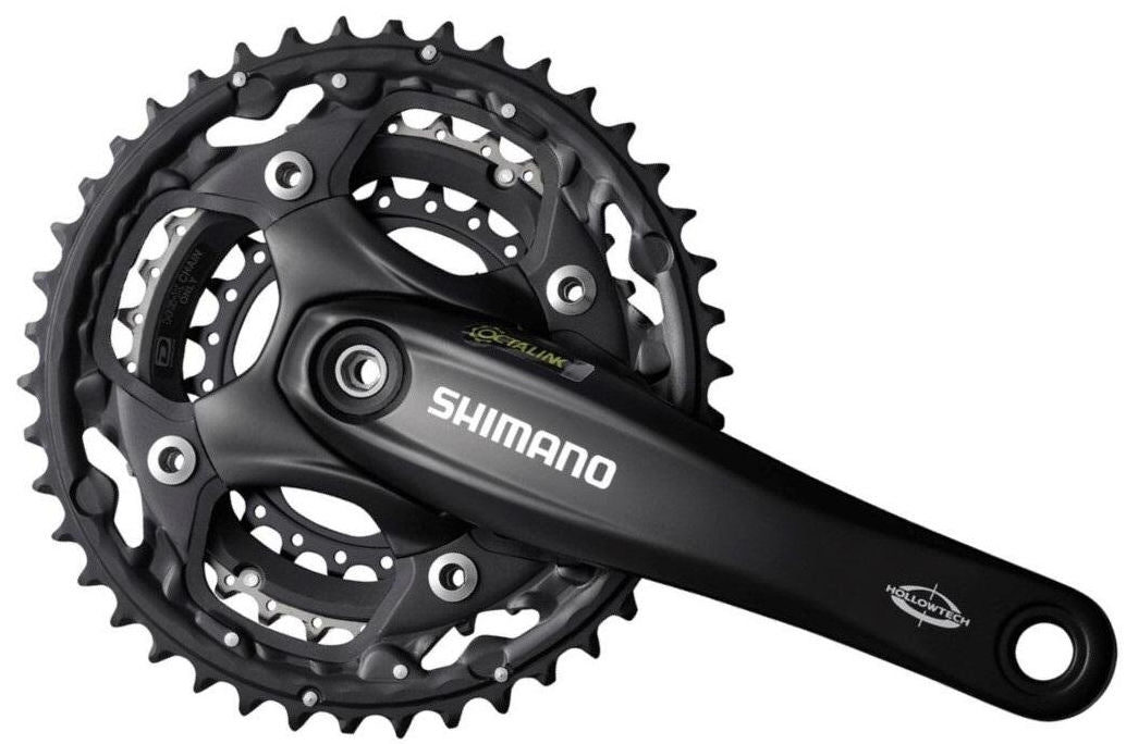 Shimano Crankset 3x10 prędkość Deore FC-M522 Octalink z ramię korby 175 mm 42 x 32 x 24T czarne