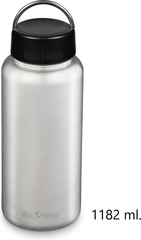 Gourde Klean Kanteen large en acier inoxydable 40oz 1182ml tkwide avec bouchon à boucle