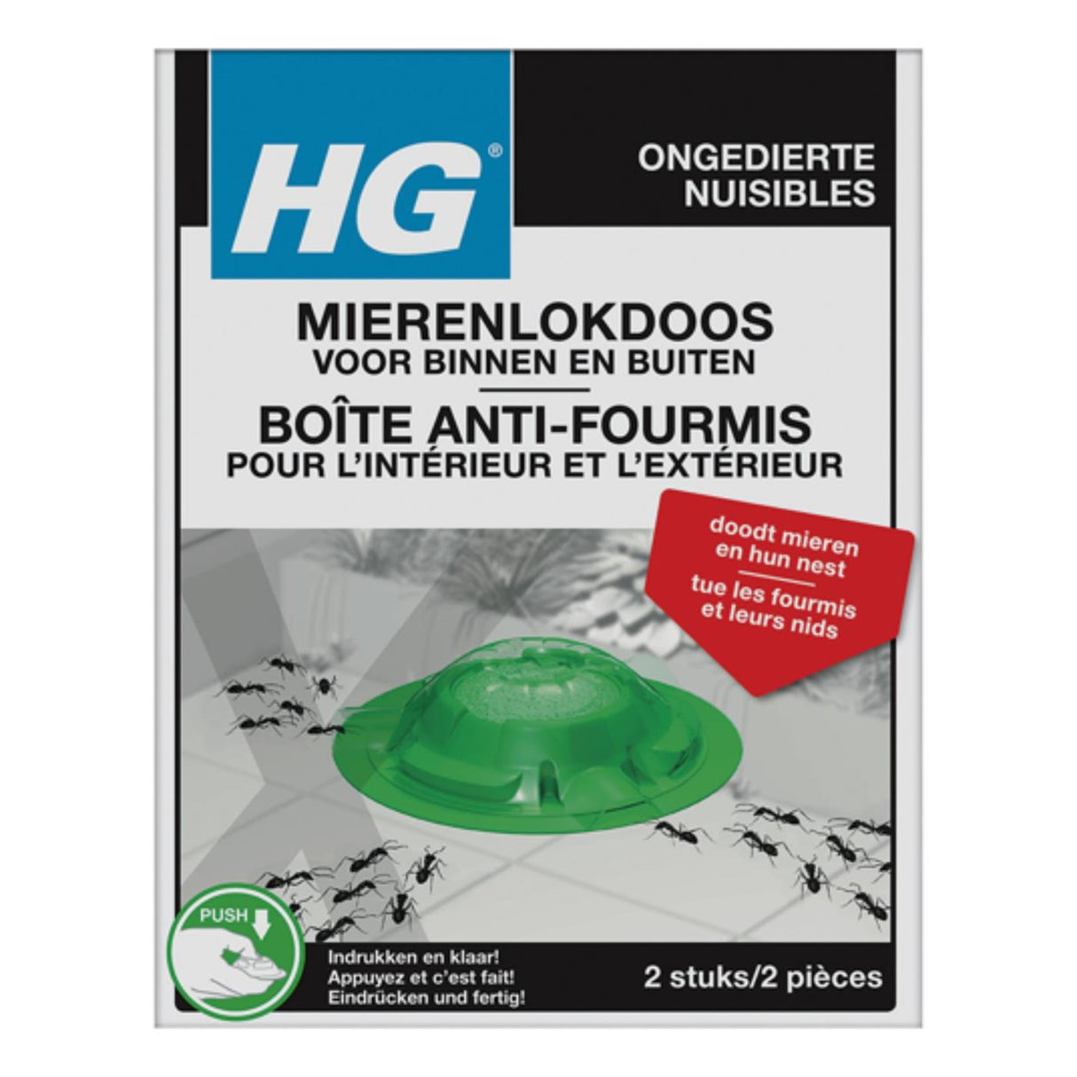 Boîte à appâts pour fourmis Maximus hg pour l'intérieur et l'extérieur