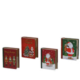 Decoris boîte de rangement pour livres de Noël 11,8x10x3,8cm