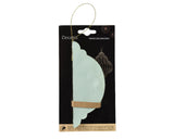 Decoris Pendentif de Noël en papier forme oignon vert h15cm