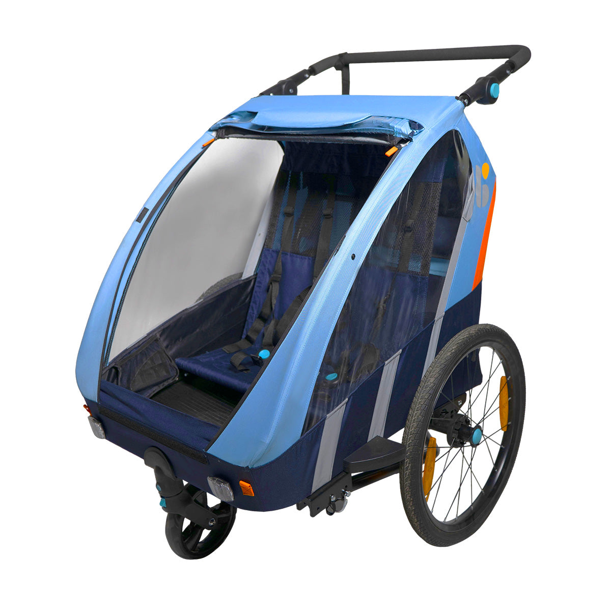 Remorque à vélo pour enfants Bellelli 2 en 1 trail blazer
