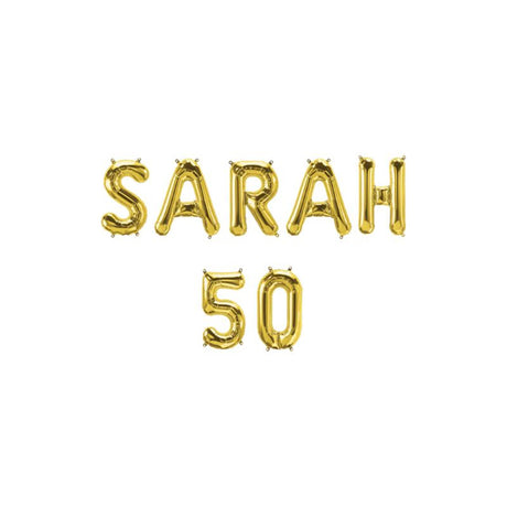 Guirlande de ballons en aluminium Paperdreams - Sarah 50