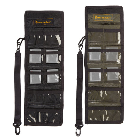 Sac de rangement de carte flash compacte compacte furtif charbon de bois