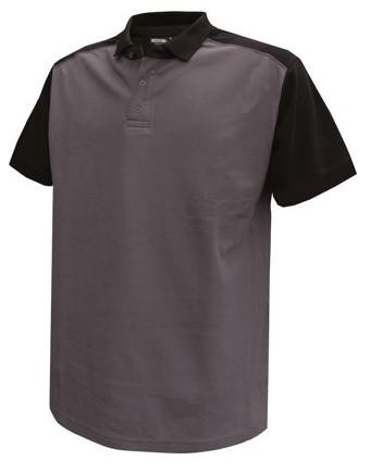 Polo Dassy Cesar coton gris noir s