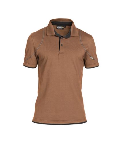 Dassy polo orbital marron gris s