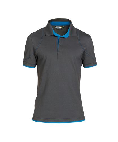 Polo Dassy gris orbital bleu azur xl