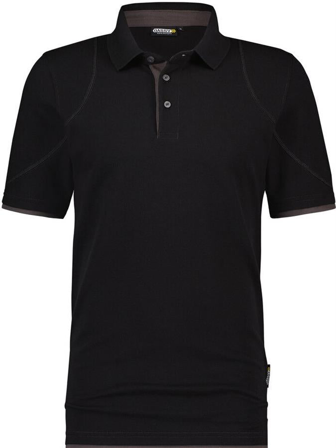 Dassy polo orbital noir gris xl