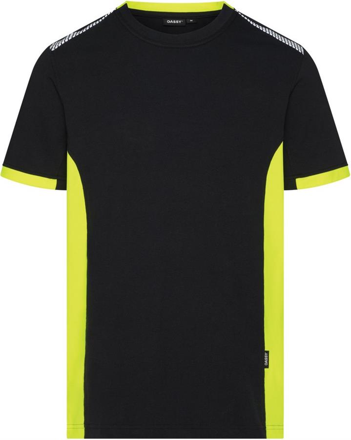 Polo Dassy Veracruz bleu nuit jaune fluo 3xl