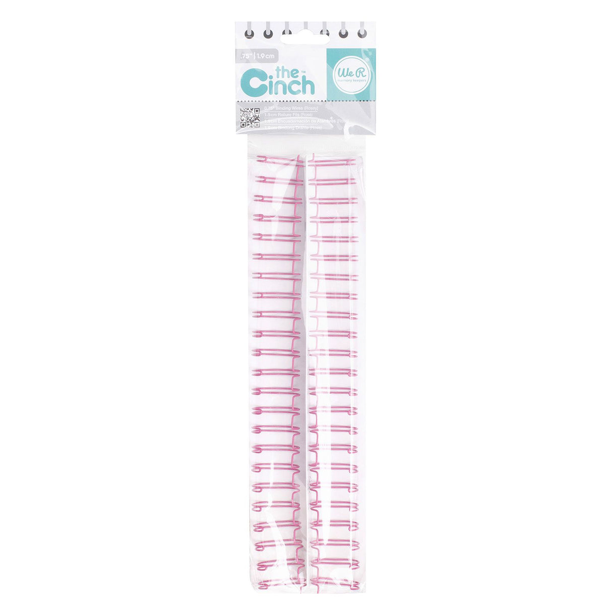 We r makers • fils de reliure à sangles rose 1,91 cm 2 pièces