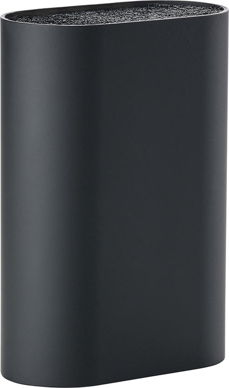 Bloc à couteaux Singles Zone Danemark - porte-couteau - universel - 17 x 9 cm noir - plastique - cuisson - cuisine - accessoires pour couteaux de cuisine - ovale