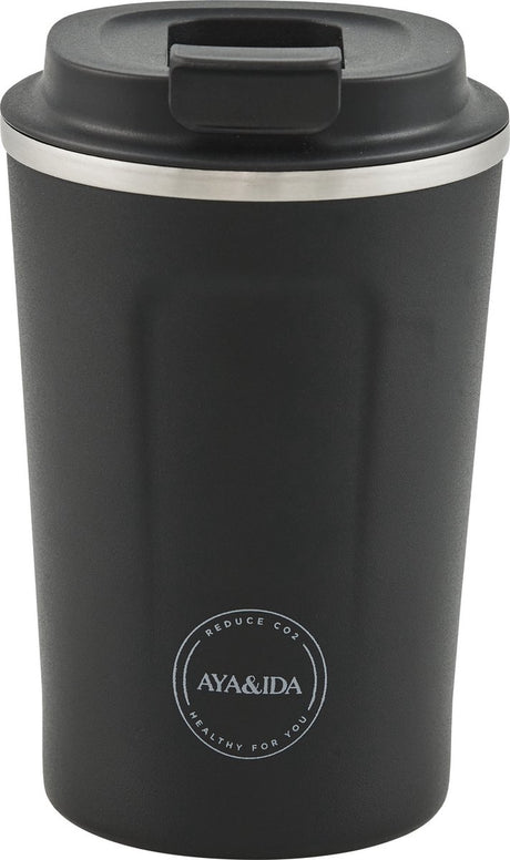 Aya ida aya ida - cup2go - tasse thermos - tasse à café - café à emporter - tasse de voyage - à emporter avec soi - 380ml - noir mat