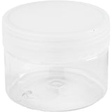 Pots de conservation en plastique Creativ company, h : 5 cm, d 6,5 cm, 110 ml, 10 pièces 1 boîte