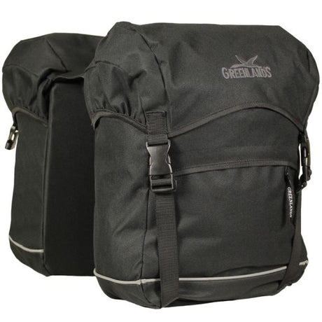 Sac de voyage double sac à vélo Greenlands 40 litres 30 x 37 x 17 (2x) - noir