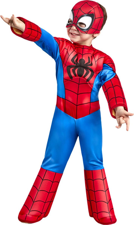 Rubis France - déguisement enfant spidey de luxe - 92 104 (3-4 ans)