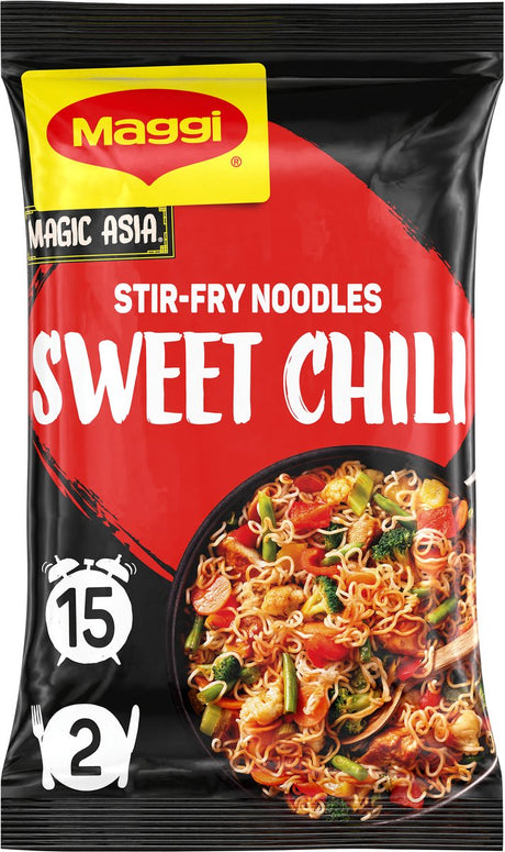 Maggi nouilles sautées au piment doux - 10 pièces x 185g - pack économique
