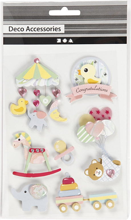 Société créative https: www.ccobby.nl 3d-stickers-baby-h-25-70-mm-b-20-55-mm-thickness-7-mm-8-piece-1-box