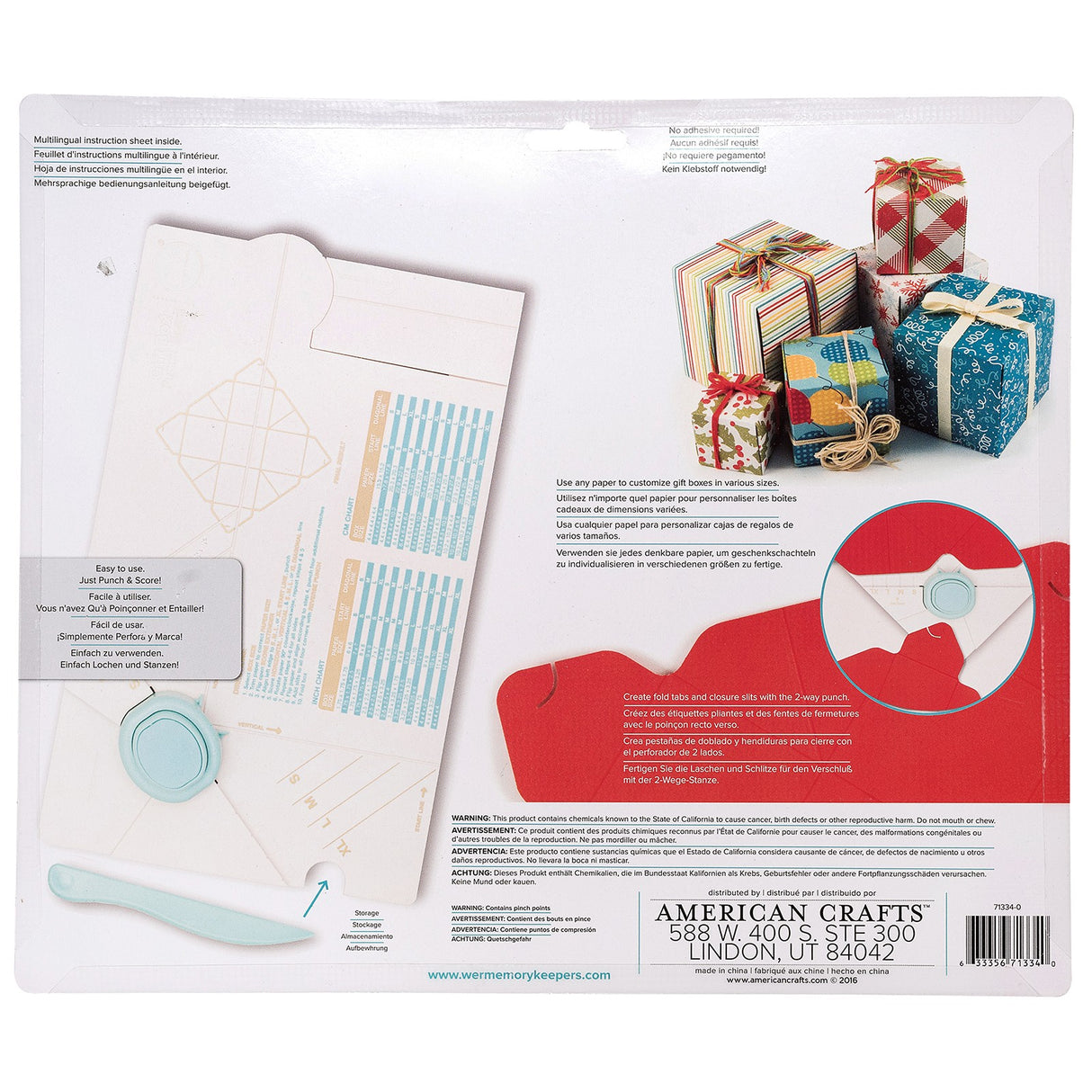 We r makers • planche à découper pour boîte-cadeau