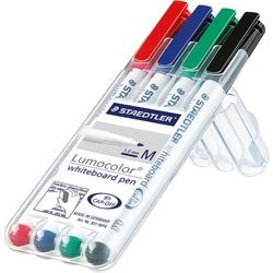 Staedtler marqueur pour tableau blanc lumocolor assortiment de couleurs 4 pièces