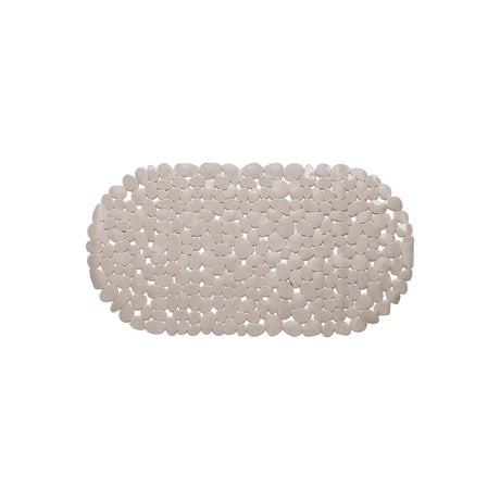 Wicotex tapis de bain pierres antidérapantes 68x35cm taupe