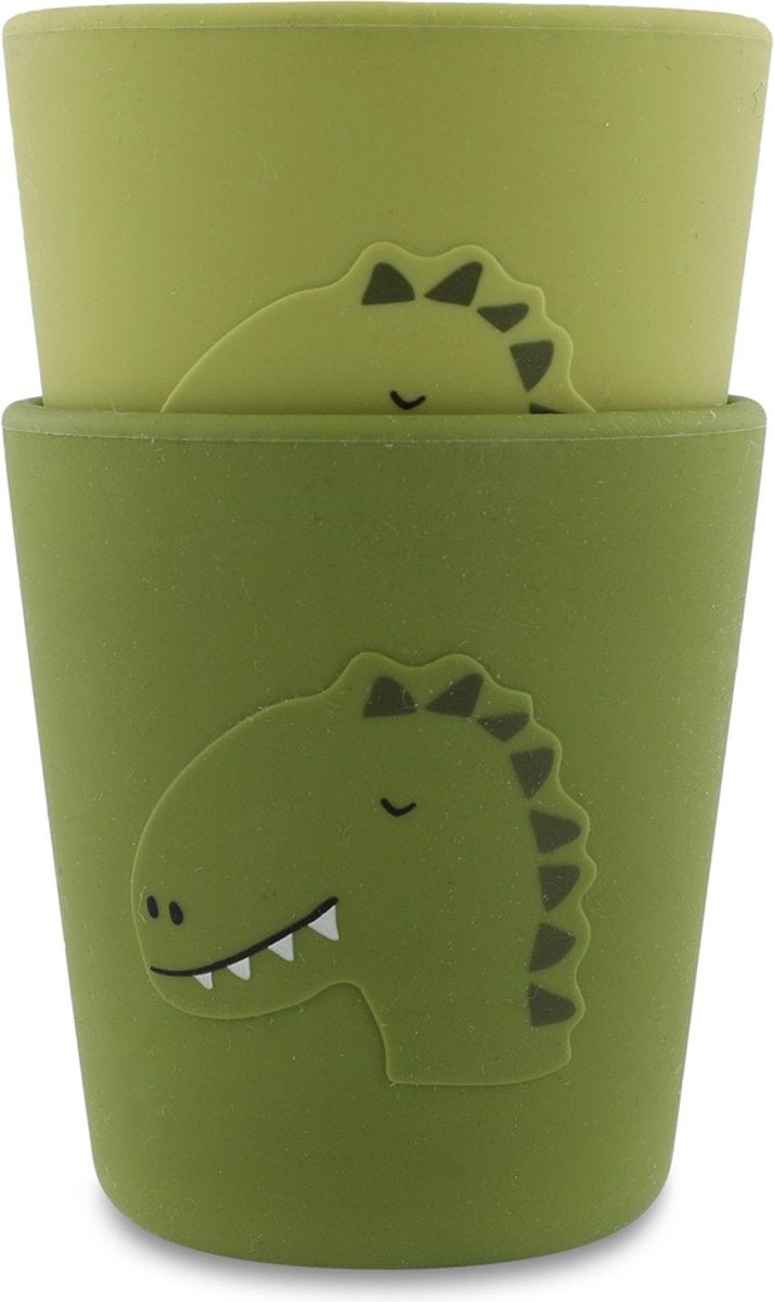 Tasse de consommation de bois de silicone Trixie - M. Dino