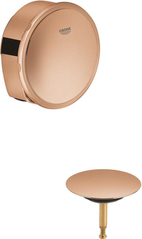 Grohe talentofill set de finition pour bonde de baignoire - combinaison trop-plein et remplissage pour 28991 et 28990 warm Sunset (bronze) 19952da0