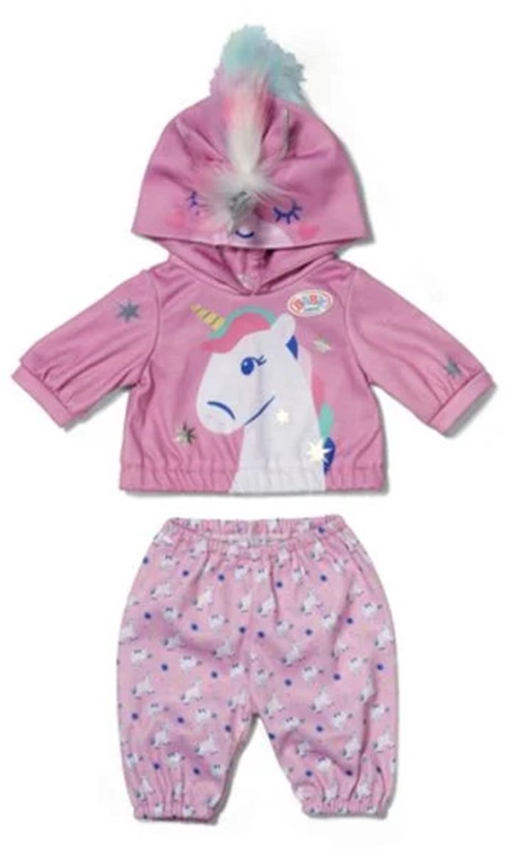 Tenue bébé né licorne 43 cm | 2 pièces