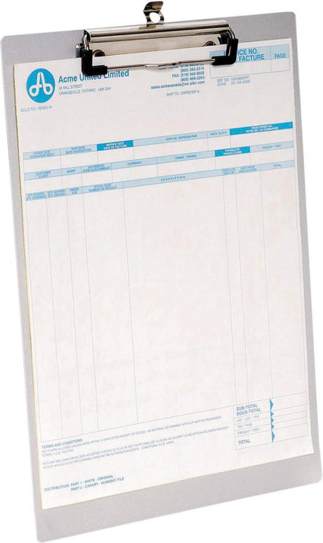 Porte-bloc Westcott a4 - aluminium - ac-e17001