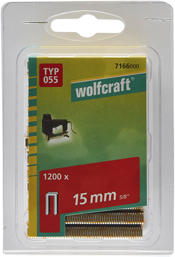 Points sellier étroits Wolfcraft | tapez 055 | 15mm | 1200 pièces - 7166000