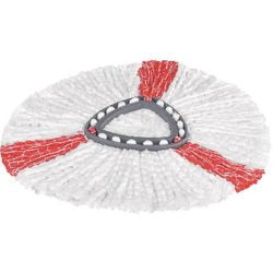 Vileda turbo extra remplacement - 1 par paquet - convient à tous les systèmes de centrifugeuse de - +20% de puissance de nettoyage supplémentaire - pour tous les sols