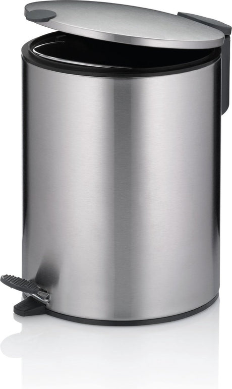 Kela poubelle à pédale, 5 l, argent - | mat