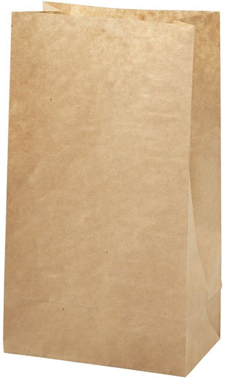 Sacs en papier Creativ company, h: 27 cm, dim. 9x15 cm, 50 g, marron, 100 pièces 1 boîte