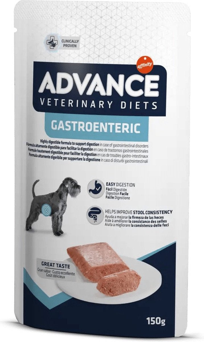 Advance Veterinary Diet Dog - gastro-entérique - nourriture pour chien - 8x150 g