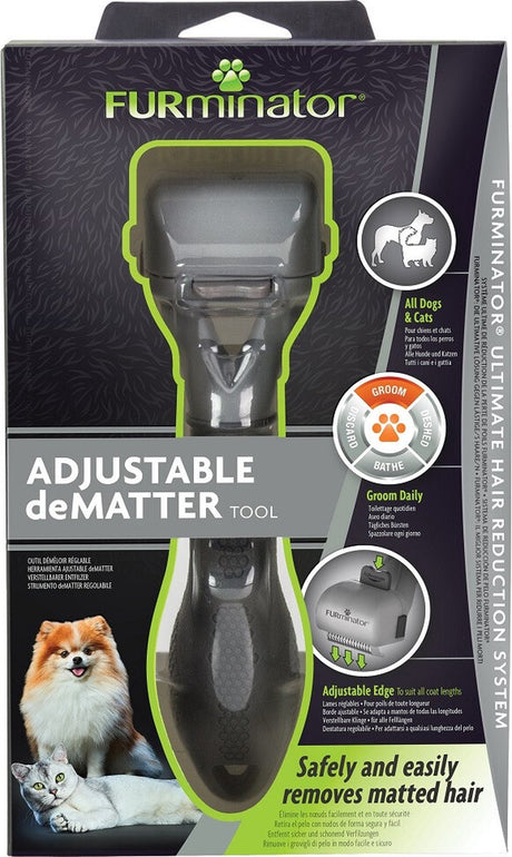 Outil de démêlage Furminator pour toilettage chien et chat