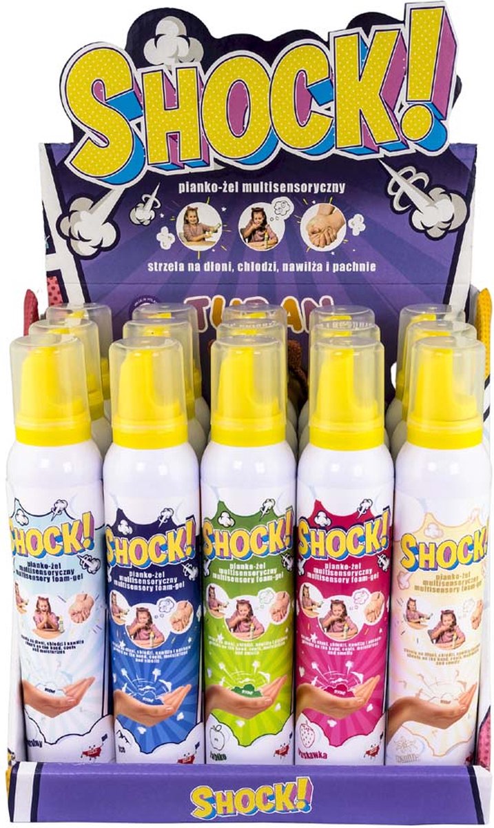 Tuban - affichez le choc ! Gel mousse multisensoriel – mélanger 15 pcs. x