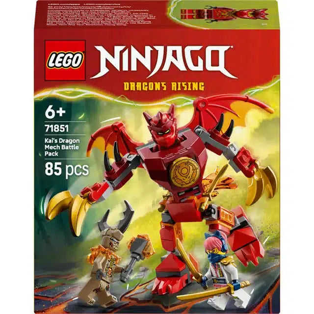 Lego ® Ninjago® Kai's Dragon Mech Battle Pack - Mech Toys - Coffret de jeu avec 3 figurines - 71851