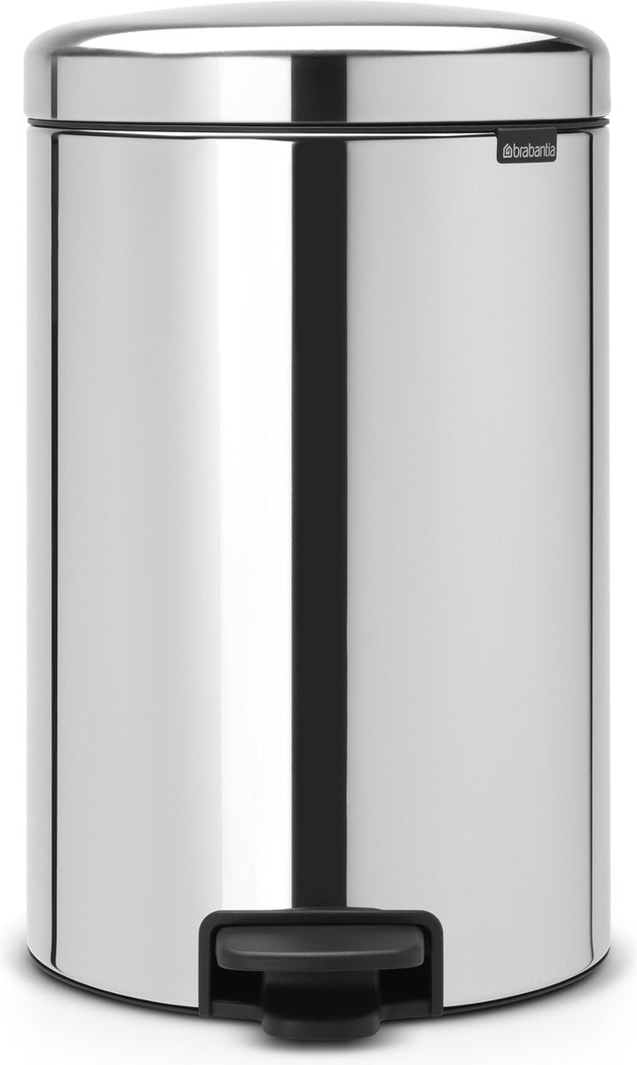 Poubelle Brabantia newicon - 20 litres - acier brillant