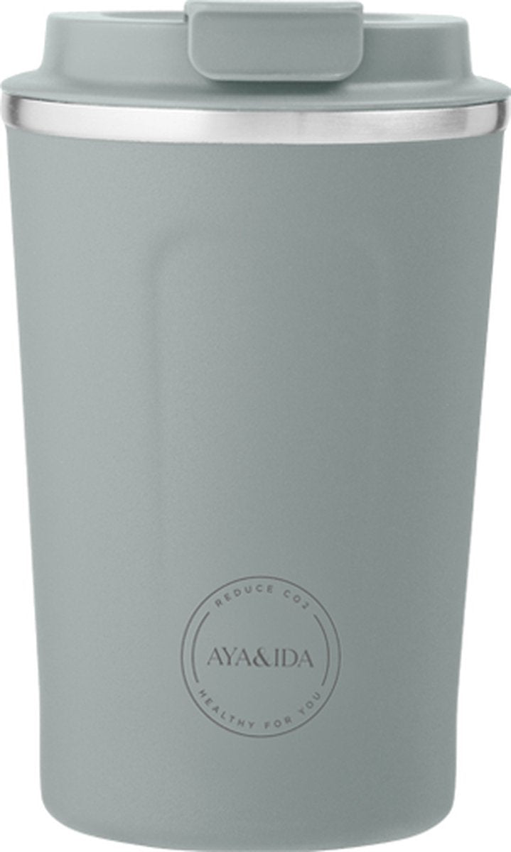 Aya ida aya ida - cup2go - tasse thermos - tasse à café - café à emporter - tasse de voyage - à emporter avec soi - 380ml - vert menthe