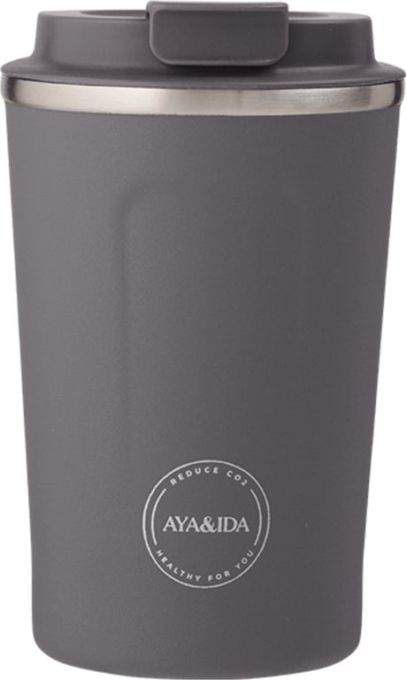 Aya ida aya ida - cup2go - tasse thermos - tasse à café - café à emporter - tasse de voyage - à emporter avec soi - 380ml - gris foncé