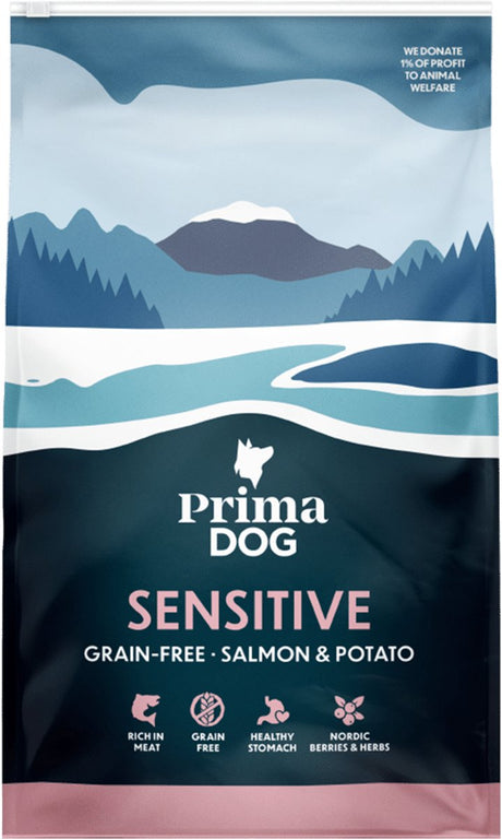 Primadog nourriture pour chien saumon pomme de terre adulte - sans céréales - 3 kilos