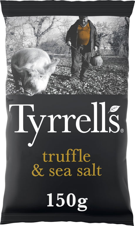 Sel de mer à la truffe noire Tyrrells - chips - 8x150 grammes