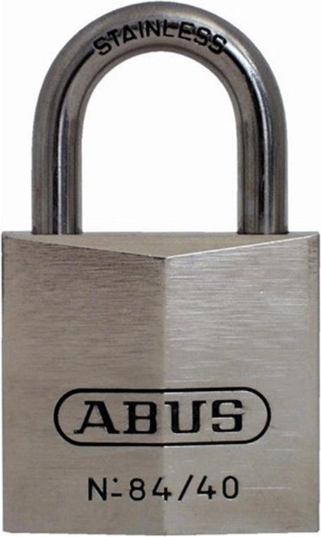 Cadenas Abus chromé - 28,5 mm - support en laiton et acier inoxydable (emballé sous blister)