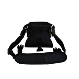 Pouf Buteo photo gear 1 modèle selle noir avec sangle de transport