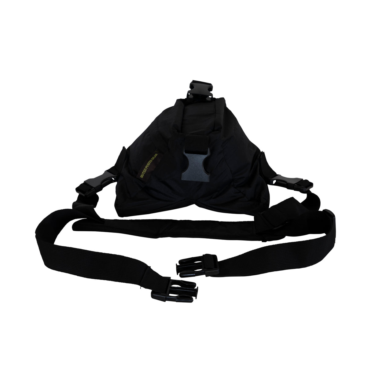 Pouf Buteo photo gear 1 modèle selle noir avec sangle de transport