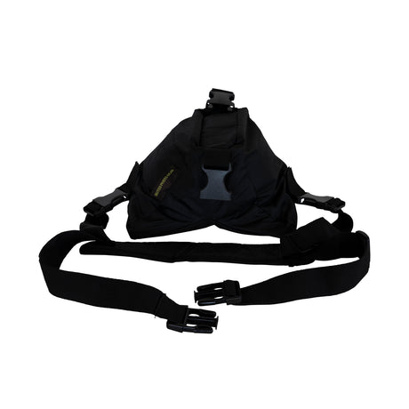 Pouf Buteo photo gear 1 modèle selle noir avec sangle de transport