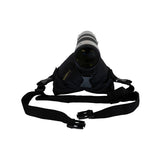 Pouf Buteo photo gear 1 modèle selle noir avec sangle de transport