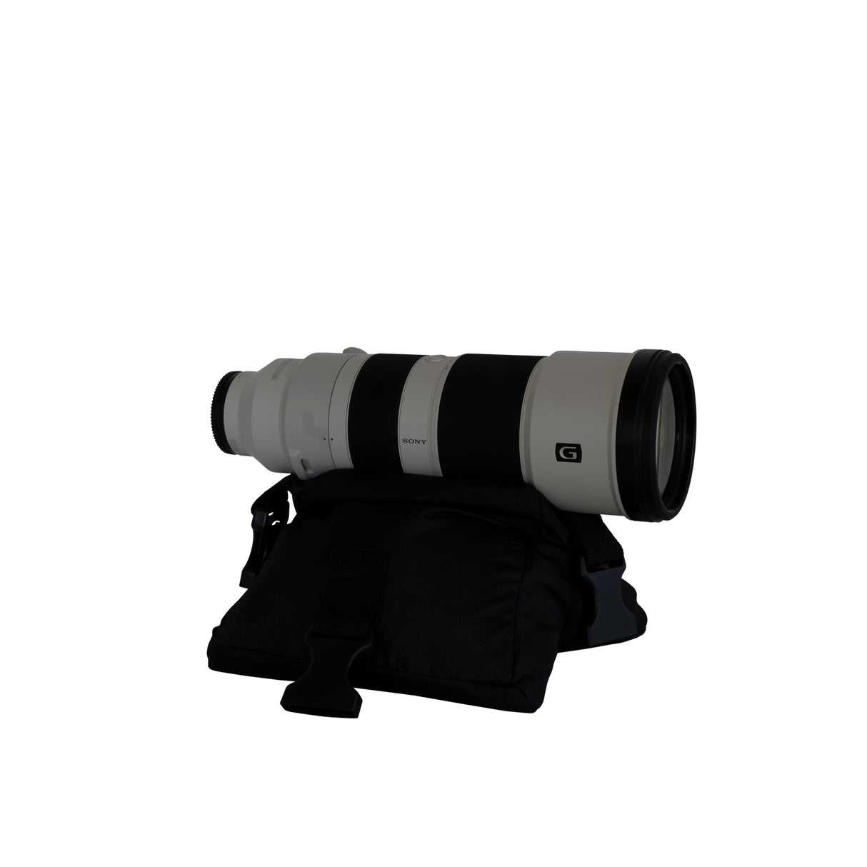 Pouf Buteo photo gear 1 modèle selle noir avec sangle de transport