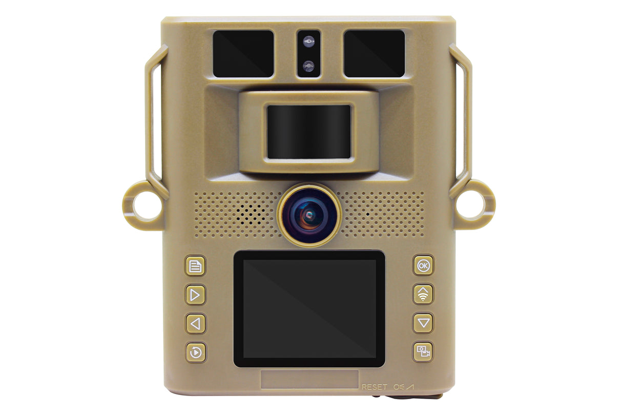 Caméra de faune solaire 4k wifi hibou à équipement furtif